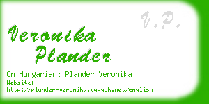 veronika plander business card